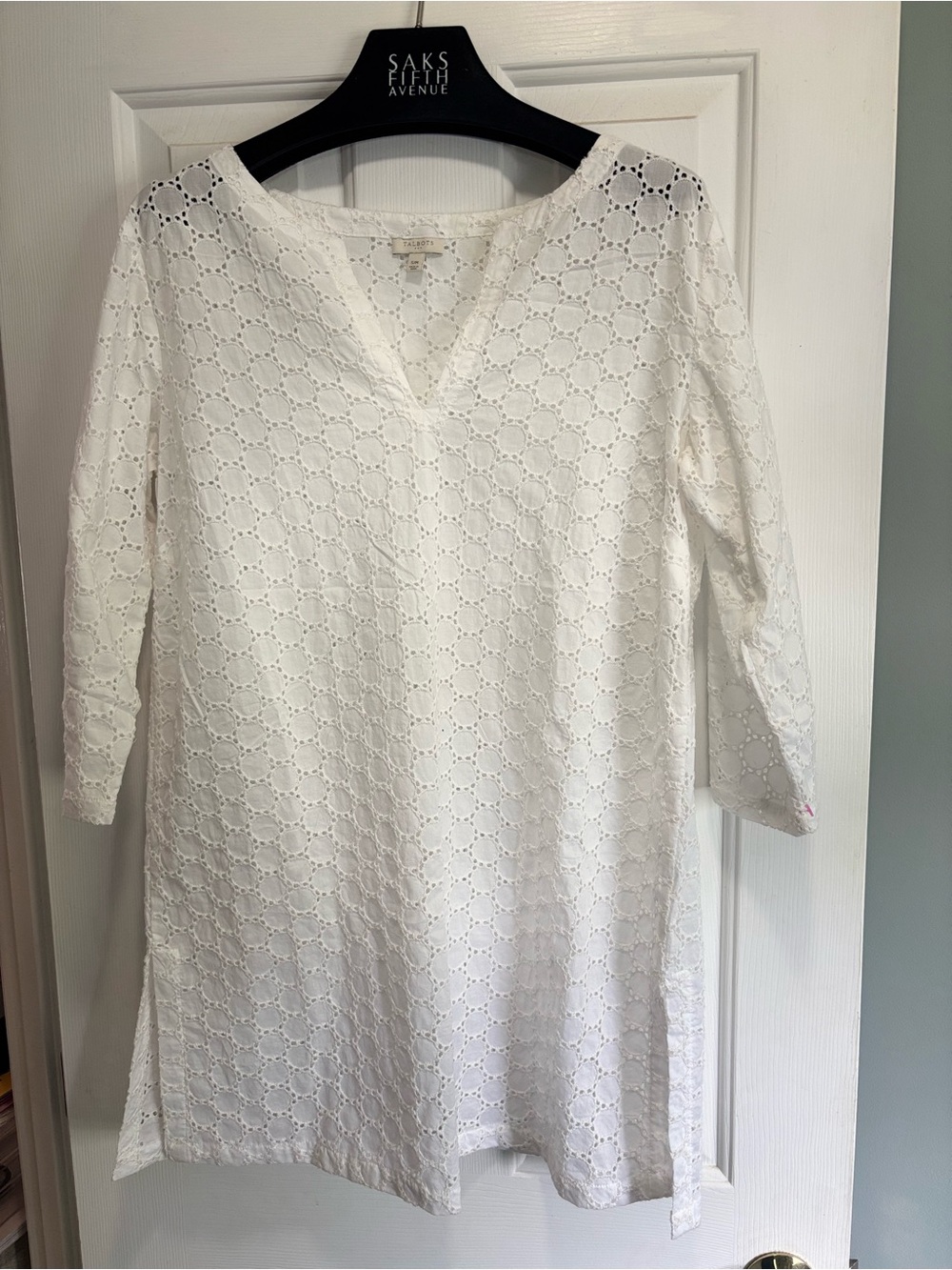 🩷NEW TALBOTS PRETTY EYELET COVERUP~ SIZE S/M